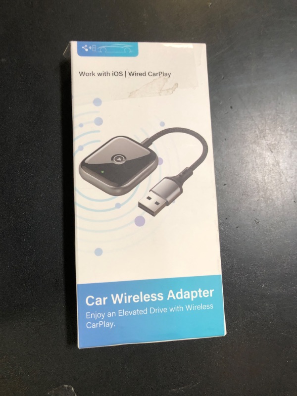 Photo 1 of Wireless CarPlay Adapter for Apple CarPlay, Easy to Upgrade Wired CarPlay to Wireless, Instant Connectivity, Super Mini Car Play Dongle for iPhone Fit for Cars with Built-in CarPlay