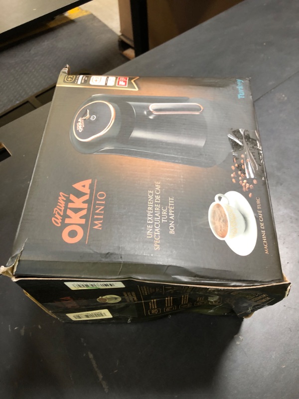 Photo 1 of Arzum Okka Minio Automatic Turkish/Greek Coffee Machine, USA 120V UL, 4 cups, Black/Gold