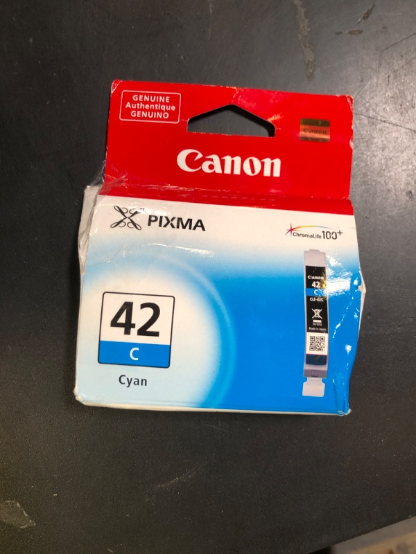 Photo 1 of Canon CLI-42 Genuine Cyan Ink Tank, Compatible with PIXMA PRO-100 Printers