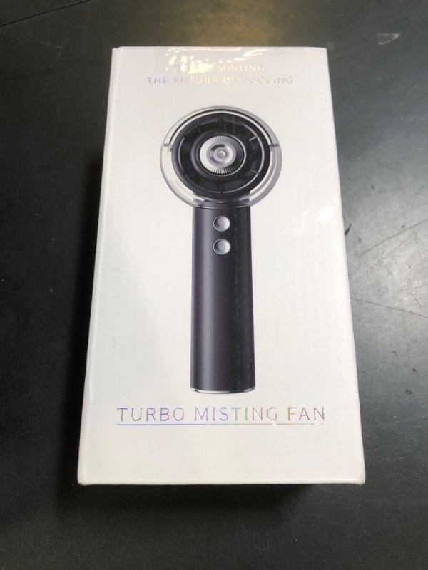 Photo 1 of Misting Portable Handheld Fan, Powerful Turbo Motor, 6000mAh Rechargeable Battery, Personal Mini Fans with 4 Strong Wind, Cooling Gadgets for Travel, Camping, Beach, Outdoor, Gifts for Women Men-Ivory