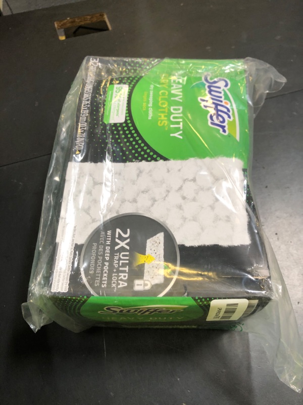 Photo 1 of Swiffer Sweeper Heavy Duty Dry Multi-Surface Cloth Refills for Floor Sweeping and Cleaning, Unscented, 32 Count
