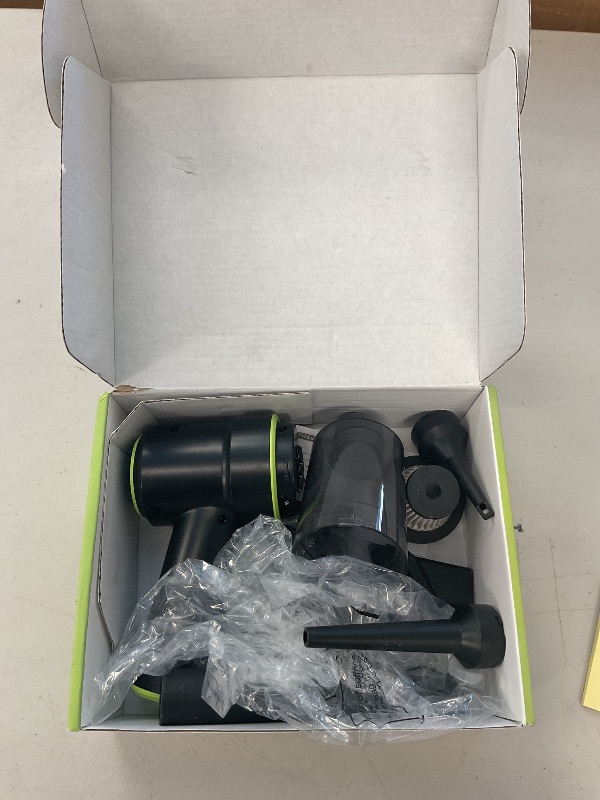 Photo 1 of CODN Handheld Car Vacuum Portable Cordless 12000PA, 2 in 1 Handheld Vacuum Cleaner and Air Duster with Multi-Nozzles and LED Light, Mini Hand Held Vacuum Rechargeable for Home, Car, Office, Pet Hair