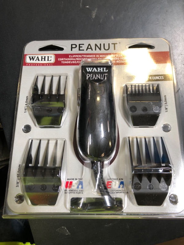 Photo 1 of Wahl Professional Black Peanut Trimmer Compact Hair Clippertrimmer Lightweight Compact Corded