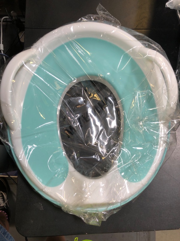 Photo 1 of Jool Baby Potty Training Seat for Boys and Girls With Handles, Fits Round & Oval Toilets, Non-Slip with Splash Guard, Includes Free Storage Hook (Aqua)