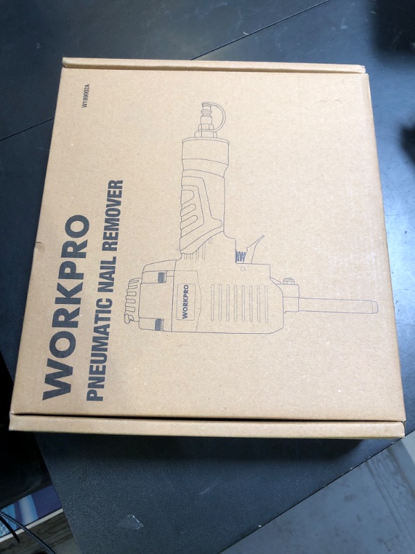 Photo 1 of WORKPRO Pneumatic Nail Remover, Professional Heavy Duty Punch Nailer/Nail Puller/Nail Remover for Wood Workpieces, 60-100 PSI Denailer Removes 9-16 Gauge Nails