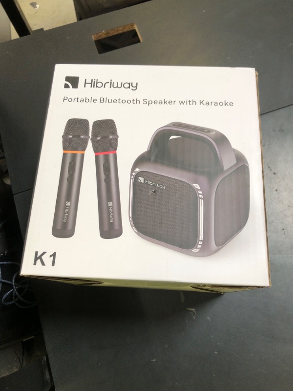 Photo 1 of Karaoke Machine with 2 Wireless Microphones, Portable 5.0 Bluetooth Speaker for Adults & Kids, with 50W Speaker,Handle &RGB Lights, Supports TF Card/USB/Aux in/TWS,for Home,Party,Performance,Meeting