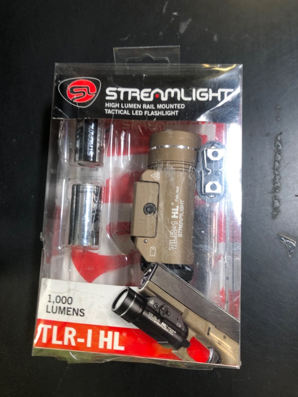 Photo 1 of Streamlight 69266 TLR-1 HL 1000-Lumen Mounted Weapon Light with Rail Locating Keys, Flat Dark Earth