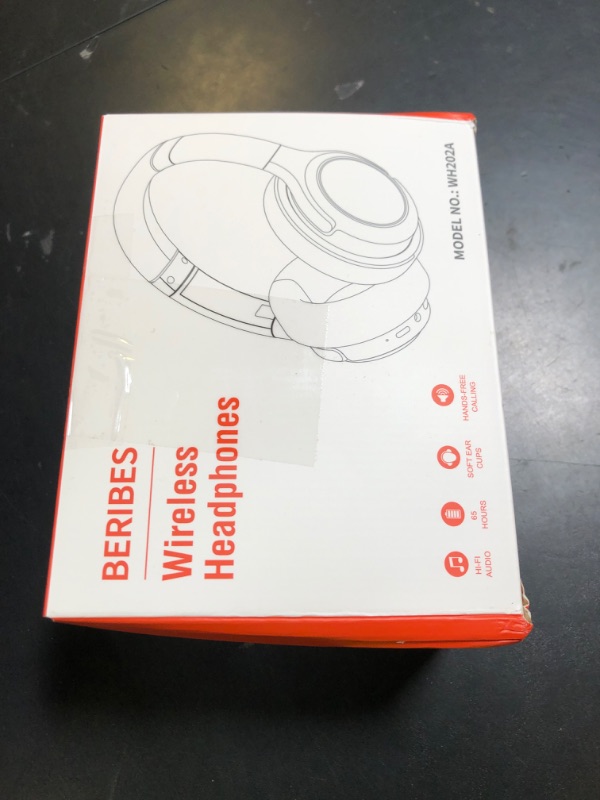 Photo 1 of BERIBES Bluetooth Headphones Over Ear, 65H Playtime and 6 EQ Music Modes Wireless Headphones with Microphone, HiFi Stereo Foldable Lightweight Headsets, Deep Bass for Home Office Cellphone PC Ect.