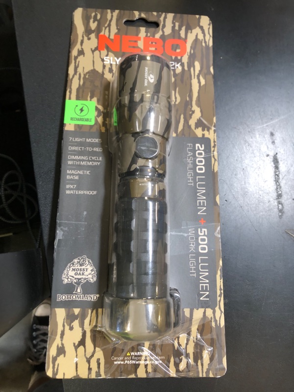 Photo 1 of NEBO SLYDE KING Flashlight | High Lumens, Rechargeable COB Work Light & LED Flashlight, Waterproof, Magnetic Base, Great for Camping & Hunting, Includes Charging Cable
