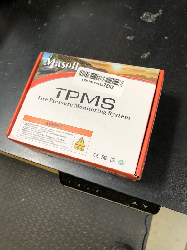 Photo 1 of Masoll Tire Pressure Monitoring System, RV/Trailler TPMS with Solar Charging & Auto Calibration, M13 LCD Display tpms 4 sensors (0-87PSI)