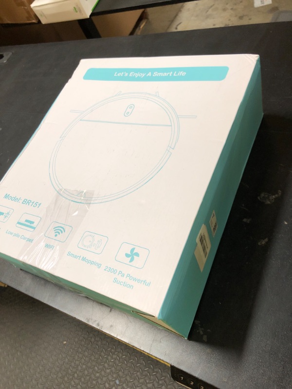 Photo 1 of Robot Vacuum and Mop Combo, 2 in 1 Mopping Robot Vacuum Cleaner with Schedule, Wi-Fi/Voice/App, Strong Suction, Easy of Use, Self-Charging Robotic Vacuum, Slim, Ideal for Hard Floor, Pet Hair, Carpet