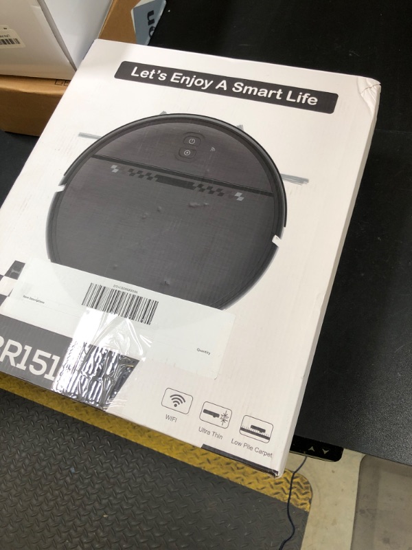 Photo 1 of Robot Vacuum and Mop Combo, 2-in-1 Mopping Robot Vacuum Cleaner with 2300Pa Suction, 2.87'' Slim Design, Wi-Fi/App/Voice Control, 3D Obstacle Avoidance&Self-Charging for Hard Floors, Carpets, Pet Hair