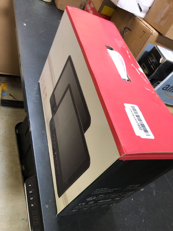 Photo 1 of 12.5" Dual Portable DVD Players for Car Headrest, Desobry Car DVD Player Dual Screen Play a Same or Two Different Movies with 5-Hour Rechargeable Battery