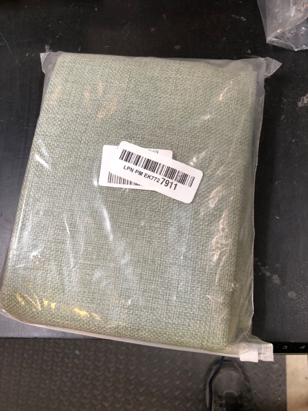 Photo 1 of Jepeak Pack of 2 Burlap Linen Throw Pillow Covers 24x24 Inch Decorative Farmhouse Pillow Cases Square Durable Cushion Cover for Sofa Couch Bed Rustic Neutral Home Decor, Sage Green