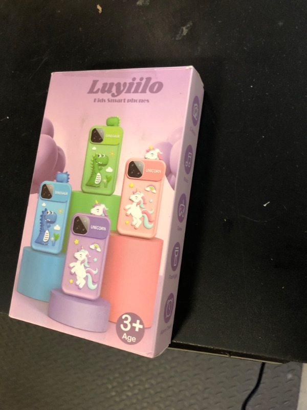 Photo 1 of Luyiilo Kids Smart Phone Toys for Girls,Unicorn Gift Toys for Girls Ages 3-9 Christmas Birthday Gifts Mini Smart Phone Toys With 2.8" Touchscreen 16 Learning Games Dual Camera Music Player, 8G SD Card