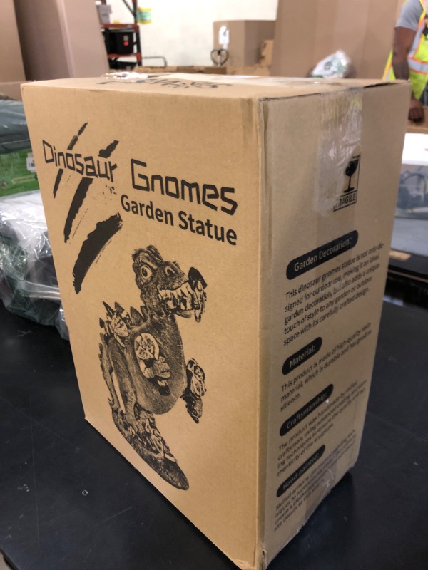 Photo 1 of SOWSUN Garden Gnomes Statues Yard Decorations Outdoor Garden Decor, 14” Dinosaur Gnomes Garden Statues, Patio, Lawn Ornament, Gardening Gifts for Women for Housewarming