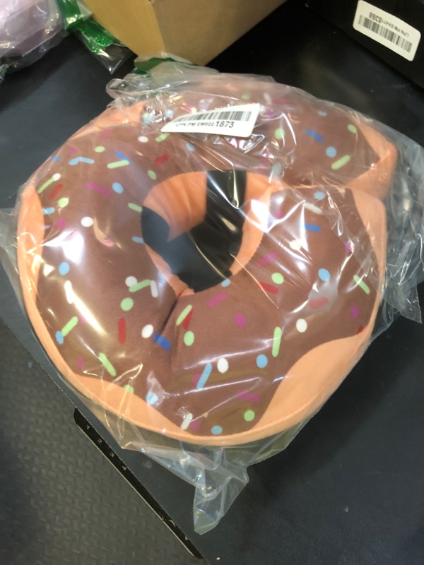 Photo 1 of Recovery Donut Collar for Dogs & Cat,Inflatable Dog Cone Collar Alternative After Surgery,Soft Dog Cone for Large Medium Small Pet, Adjustable Pet Neck Donut(Brown,Medium)