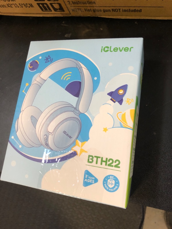 Photo 1 of iClever BTH22 Kids Bluetooth Headphones, 60H Play Time, USB C Fast Charging, Bluetooth 5.4, AUX Cord,Safe Volume 74/85 dBA,Toddler Headphones for iPad/Tablet/Travel/School, Blue