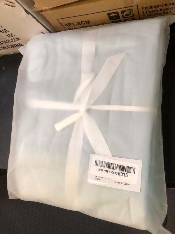 Photo 1 of NEXHOME PRO Duvet Cover Set Twin Size Linen Look Textured Organic Natural 100% Washed Cotton Duvet Cover 2 Pieces Bedding Set with Zipper Closure, Breathable, Soft, Light Baby Blue (No Comforter)