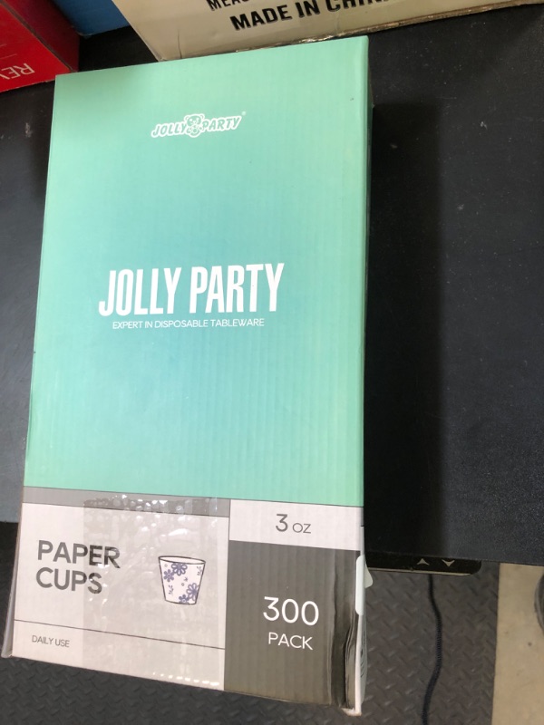 Photo 1 of [300 Pack] 3oz Disposable Bathroom Cups, Paper Cups, Mouthwash Cups, Cold Disposable Drinking Cup for Party, Picnic, BBQ, Travel, and Event, Purple Floral