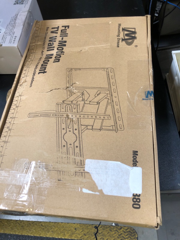 Photo 1 of Mounting Dream TV Wall Mount for 32-65 Inch Television,Mount with Swivel and Tilt, Full Motion Bracket with Articulating Dual Arms, Fits 16inch Studs, Max VESA 400X400 mm, 99lbs, MD2380