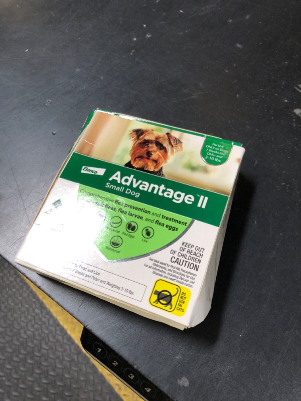 Photo 1 of Advantage II Small Dog Vet-Recommended Flea Treatment & Prevention | Dogs 3-10 lbs. | 4-Month Supply