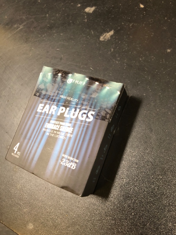 Photo 1 of Reure High Fidelity Concert Ear Plugs, Noise Cancelling Silicone Ear Plugs 2 Pairs Great for Concerts Loud Music, Musicians, Motorcycles, Airplanes, Raves, Hearing Protection -23 dB