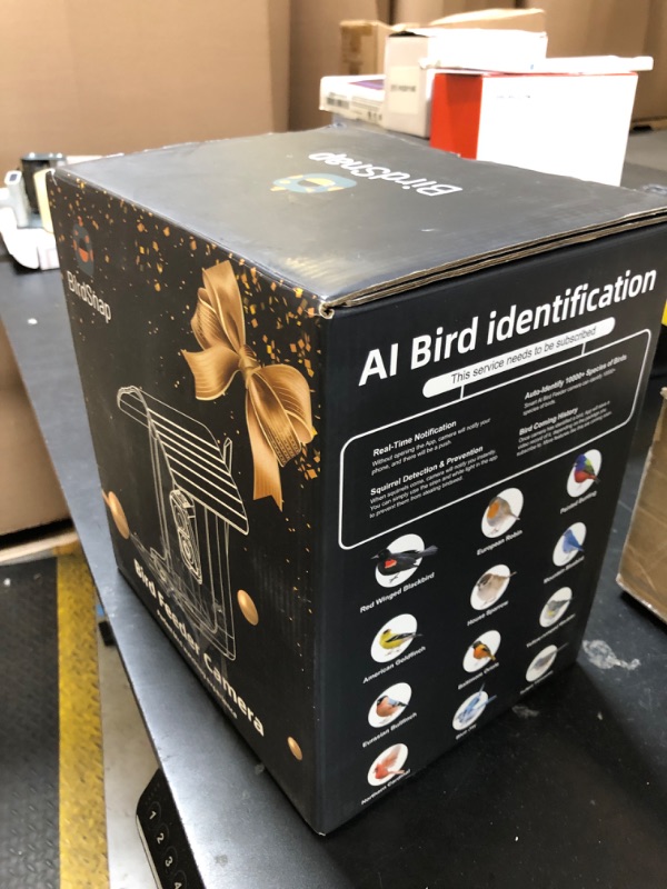 Photo 1 of birdsnap® PAV- Smart Bird Feeder with Camera Solar Powered, 64GB Card & 2K HD Record Video Bird Camera Live with 5 DIY Add-ons, AI Identify Auto Capture, Ideal Gift for Birds Lover