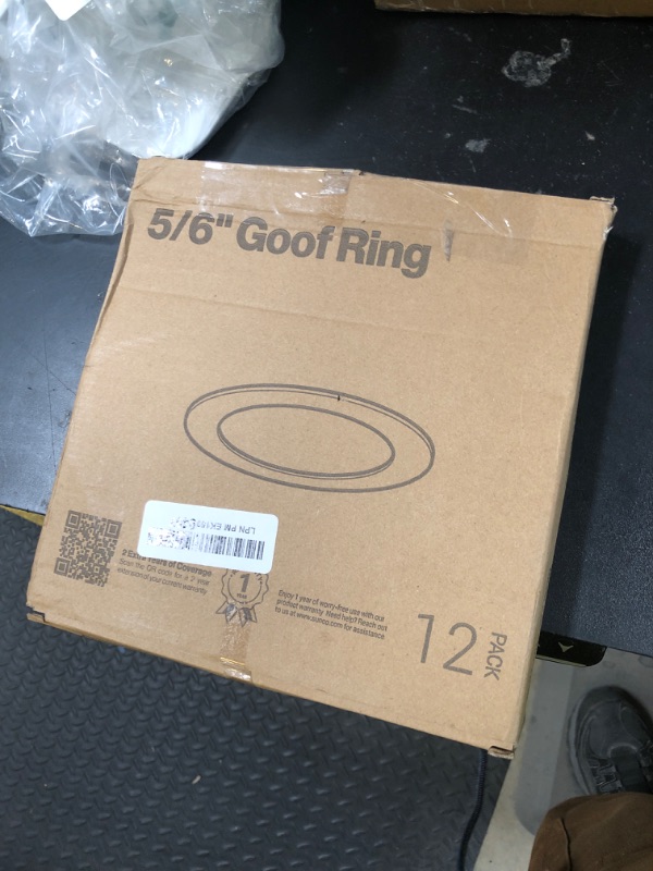 Photo 1 of Sunco 12 Pack Goof Rings for 6 Inch Recessed Lights, Flush Mount White Can Light Trim Ring Cover, Outer Diameter 8.6 Inch, Inner Diameter 6.2 Inch, Paintable Surface, Matte Finish