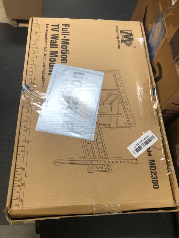 Photo 1 of Mounting Dream TV Wall Mount for 32-65 Inch Television,Mount with Swivel and Tilt, Full Motion Bracket with Articulating Dual Arms, Fits 16inch Studs, Max VESA 400X400 mm, 99lbs, MD2380