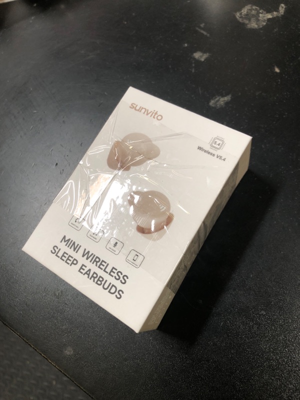 Photo 1 of sunvito Sleep earplugs for Side Sleepers, Mini Invisible Wireless Bluetooth 5.3 Micro Sleep Noise Cancelling Headphones, Invisible earplugs for Small Ears Sleep, Exercise, Work, Hiking?Beige?