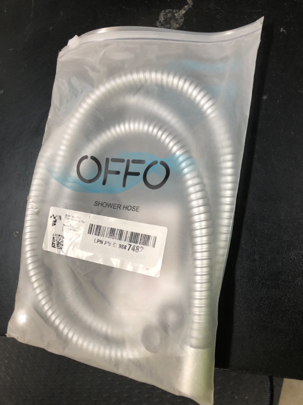 Photo 1 of OFFO Shower Hose, Kink Free Stainless Steel Shower Hose Attachment Electroplating Handheld Shower Head Hose Flex Hoses Extension with Brass Insert & Nut for Pet Bathing Cleaning 60 Inch, Chrome