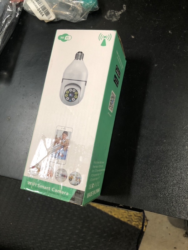 Photo 1 of WESECUU Light Bulb Security Camera -5G& 2.4GHz WiFi 2K Security Cameras Wireless Outdoor Motion Detection and Alarm,Two-Way Talk,Color Night Vision,Human Detection, Bulb Camera Compatible with Alexa