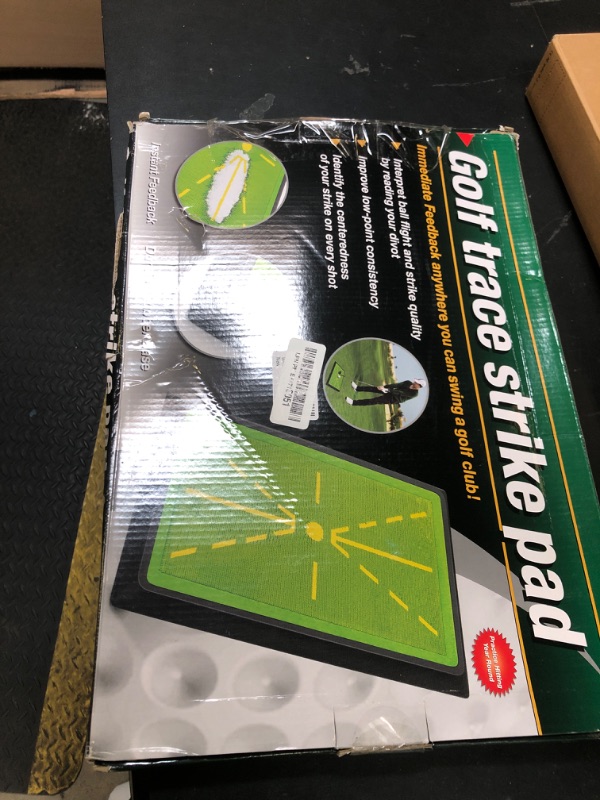 Photo 1 of Golf Hitting Mat, Golf Mats Practice Indoor & Outdoor for Swing Path Feedback/Detection Batting, Swing Trainer for Home, Practice Equipment Accessories Gifts for Men & Women (13 * 17Inch)