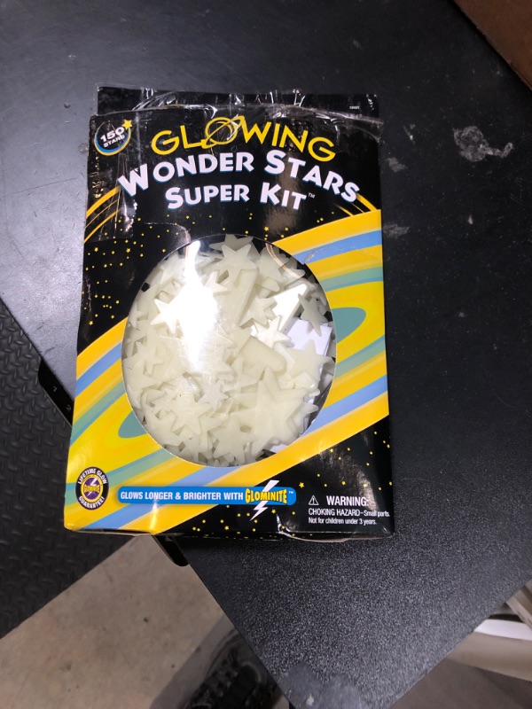 Photo 1 of Great Explorations: Wonder Stars Super Kit, Glow In The Dark Ceiling Stars. 150 Pieces In 4 Sizes Reusable Sizes