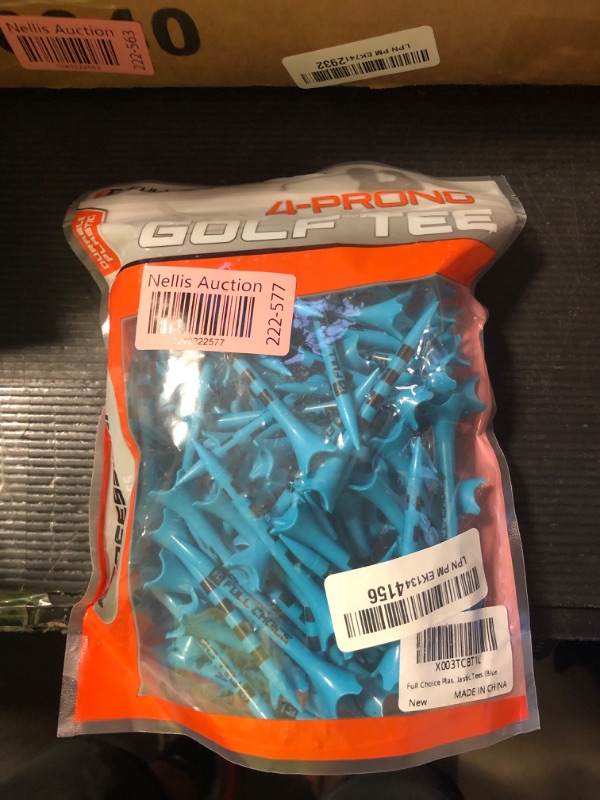 Photo 1 of Full Choice100 Pack 3-1/4" Plastic Golf Tees, Enhanced Durability & Stability, Engineered to Minimize Friction and Side Spin