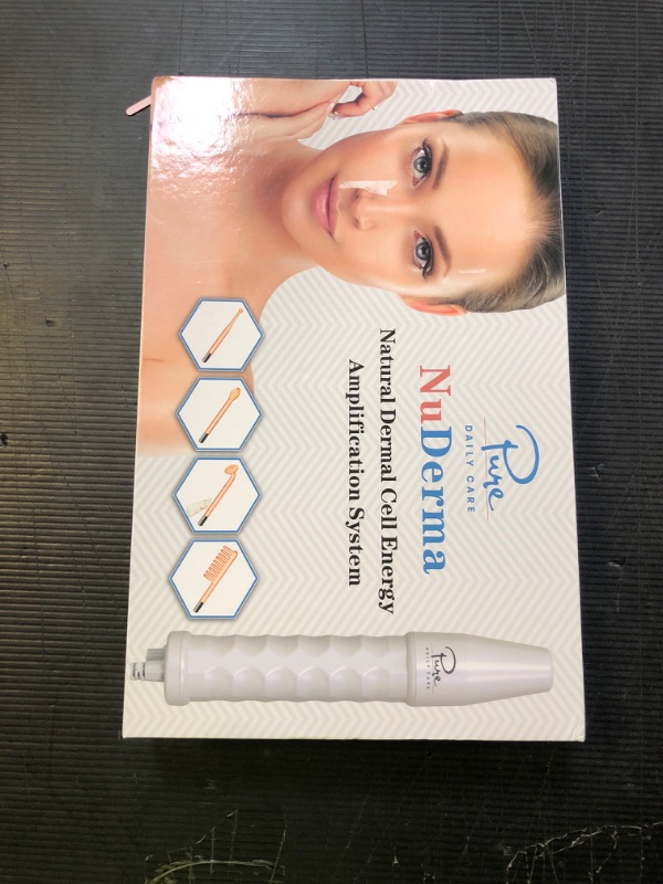 Photo 1 of Pure Daily Care NuDerma Handheld Skin Therapy Wand Machine w/Neon – Anti-Aging - Skin Tightening - Wrinkle Reducing - Dark Circles – Clarifying - Hair & Scalp Stimulator