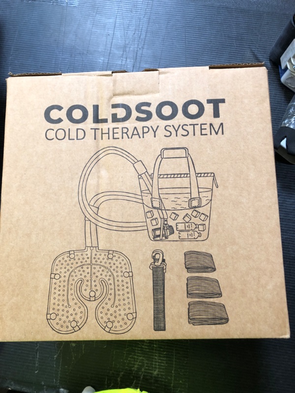 Photo 1 of COLDSOOT Cold Therapy Machine w/Timer, Compact and Portable Ice Machine for Knee After Surgery, Knee Replacement Recovery System, Cryotherapy Pain Relief w/Compression Pad for Shoulder, Hip and Ankle