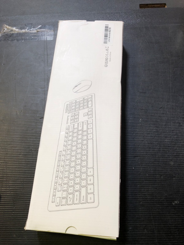 Photo 1 of seenda Wireless Keyboard and Mouse Combo, 2.4GHz Cordless Quiet Keyboard Mouse with USB Receiver, Full Size Cute Purple Combo, Compatible for Windows Laptop Computer Desktop PC, Purple