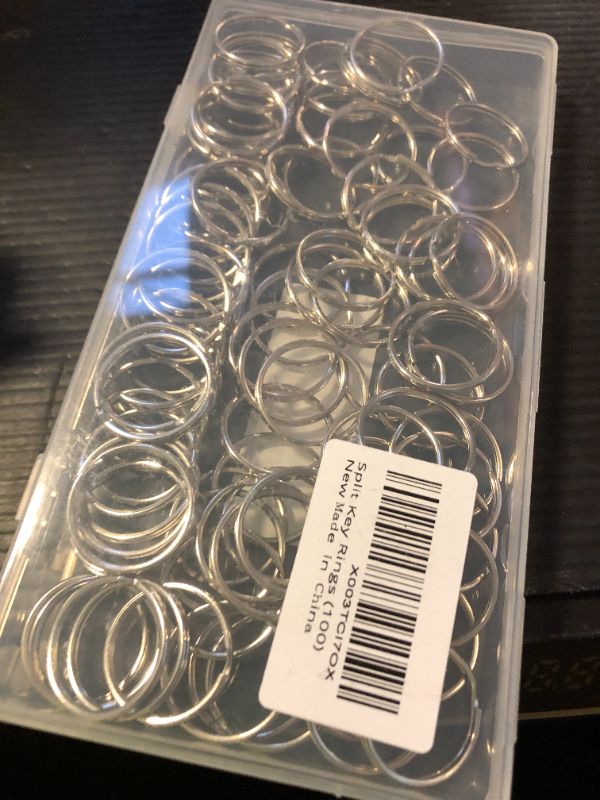 Photo 1 of 100PCS Key Rings Bulk, Split Key Rings, Keychain Rings and Crafts 1 inch (25mm)