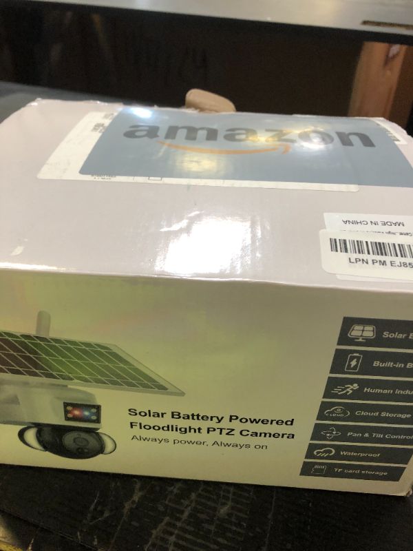 Photo 1 of INQMEGA Solar Security Cameras Tuya Smart,3MP FHD WiFi 360° View 15000mAh Solar Powered Cameras for Home,PIR Motion Sensor Flood Light with Siren,Two-Way Audio,Color Night Vision,TUYA Smart Life