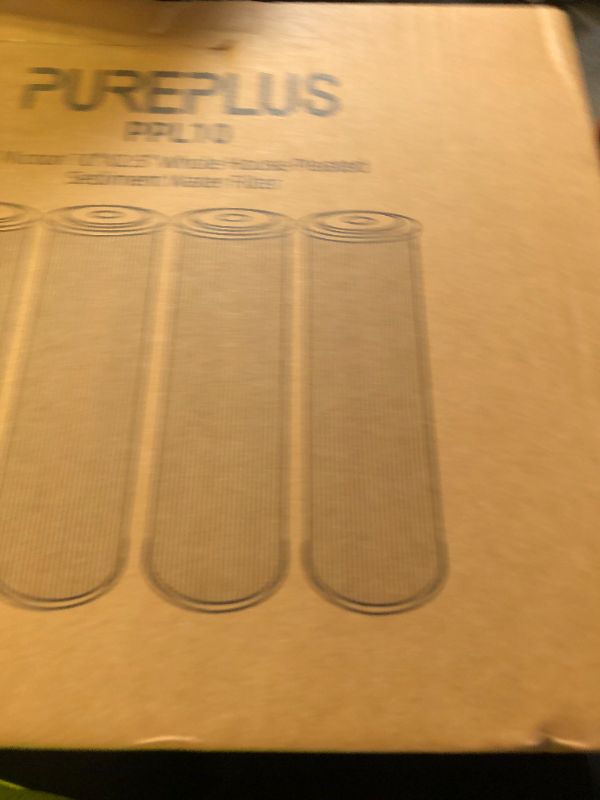 Photo 1 of PUREPLUS 5 Micron 10"x2.5" Whole House Pleated Sediment Filter for Well Water, Replacement Cartridge for Universal 10 inch RO System, W50PE, WFPFC3002, SPC-25-1050, FM-50-975, 801-50, WB-50W, 4Pack