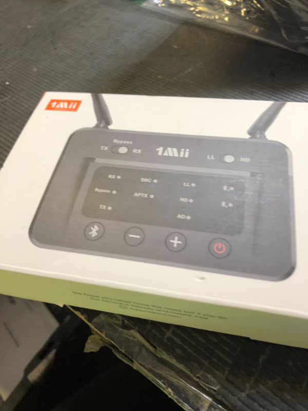 Photo 1 of 1Mii B03 Bluetooth 5.3 Transmitter Receiver for TV Home Stereo BT Headphones, aptX Low Latency & HD Bluetooth Audio Adapter, Splitter for Wired & Wireless, Optical RCA AUX 3.5mm Inputs/Outputs
