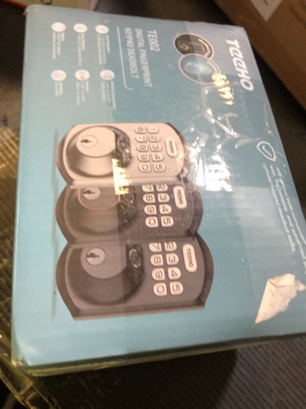 Photo 1 of TEEHO TE002 Fingerprint Door Lock - Keyless Entry Door Lock - Electronic Keypad Deadbolt - Smart Locks for Front Door - Auto Lock - Easy Installation - Oil-Rubbed Bronze