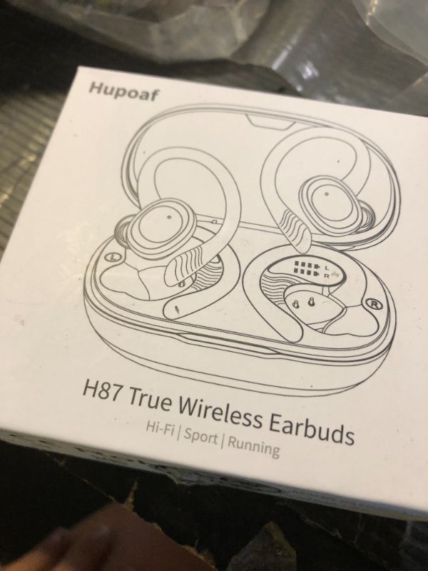 Photo 1 of Wireless Earbuds Sport, 2025 Bluetooth 5.4 Headphones with Earhooks, 50H Stereo Deep Bass Over Ear Buds with 4 ENC Noise Canceling Mics, IP7 Waterproof Earphones for Running Workout Gym (Android/iOS)