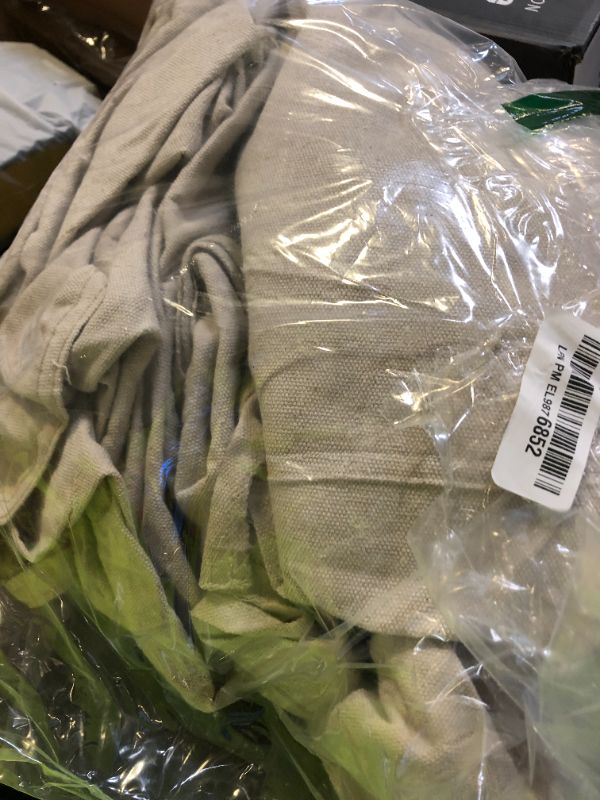 Photo 1 of Pack of 2: All Purpose Canvas Drop Cloth Cotton Tarp 9x12 Large Canvas Tarp for Art Supplies, Drop Cloth for Painting Supplies/Paint Canvas Fabric or Couch Cover and Furniture Cover from Paint