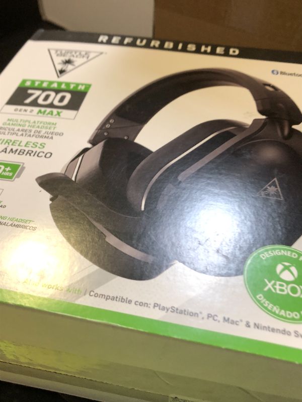 Photo 1 of Turtle Beach Stealth 700 Gen 2 MAX Multiplatform Amplified Wireless Gaming Headset - Xbox Series X|S, Xbox One, PS5, PS4, PC – Bluetooth, 40-Hr Battery, 50mm Speakers- Black (Renewed)