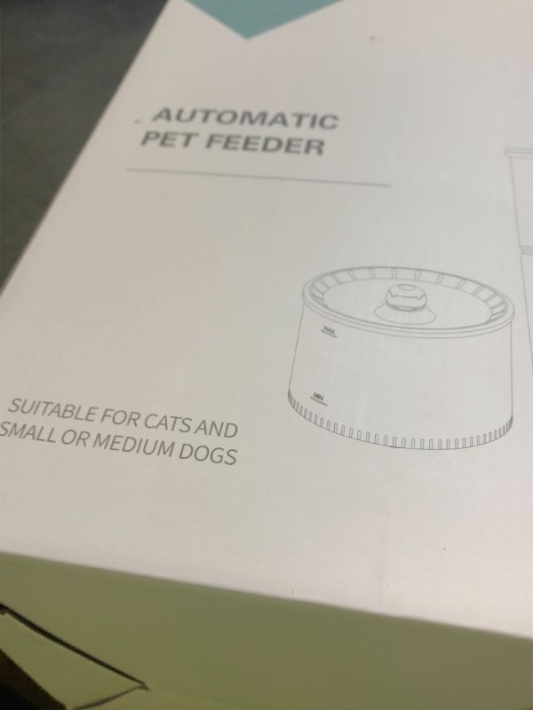 Photo 1 of IMIPAW Automatic Cat Feeder and Water Fountain, Timed Pet Dry Food Dispenser, Programmable Portion Control, 1-6 Meals Per Day, Cat Fountains for Drinking with Filter, Small Pets (3L Combo)