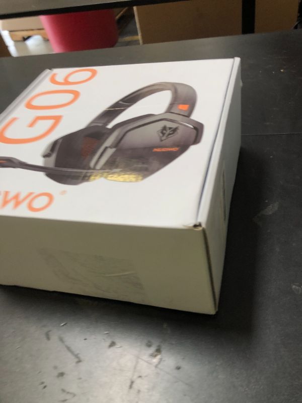 Photo 1 of NUBWO G06 Dual Wireless Gaming Headset with Microphone for PS5, PS4, PC - 23ms Low Latency Audio - 100-Hour of Playtime - 50mm Drivers (Black-Orange)