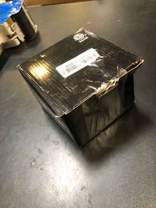 Photo 1 of WEBANG Pop Up Floor Outlet Box with 20 Amp Tamper-Resistant Receptacle Outlet, Corrosive Resistant Hardware, ETL Listed, Black
